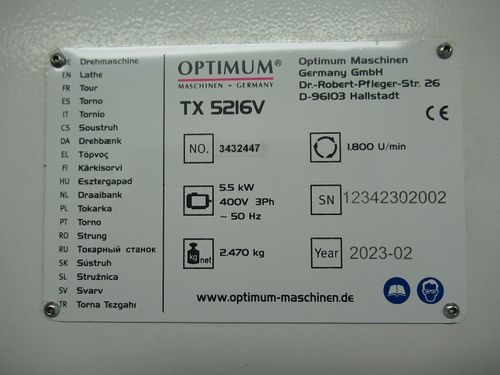 Productimage for OPTIturn TX5216V Vario / 400V/3Ph/50Hz