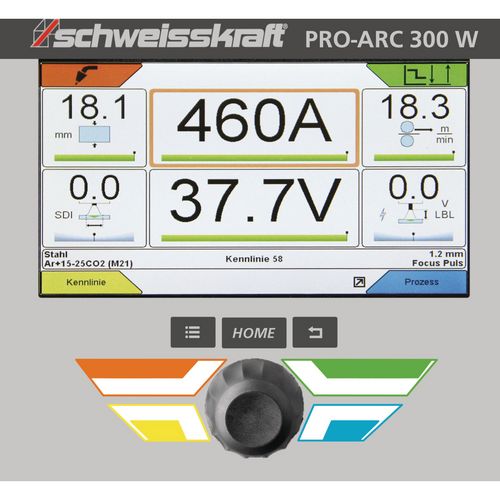 Productimage for PRO-ARC 300 W (Profi trolley, control panel below)