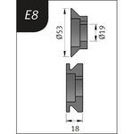 Productimage for Typ E8, Ø 53 x 19 x 18 mm