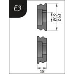 Productimage for Typ E3, Ø 53 x 19 x 18 mm